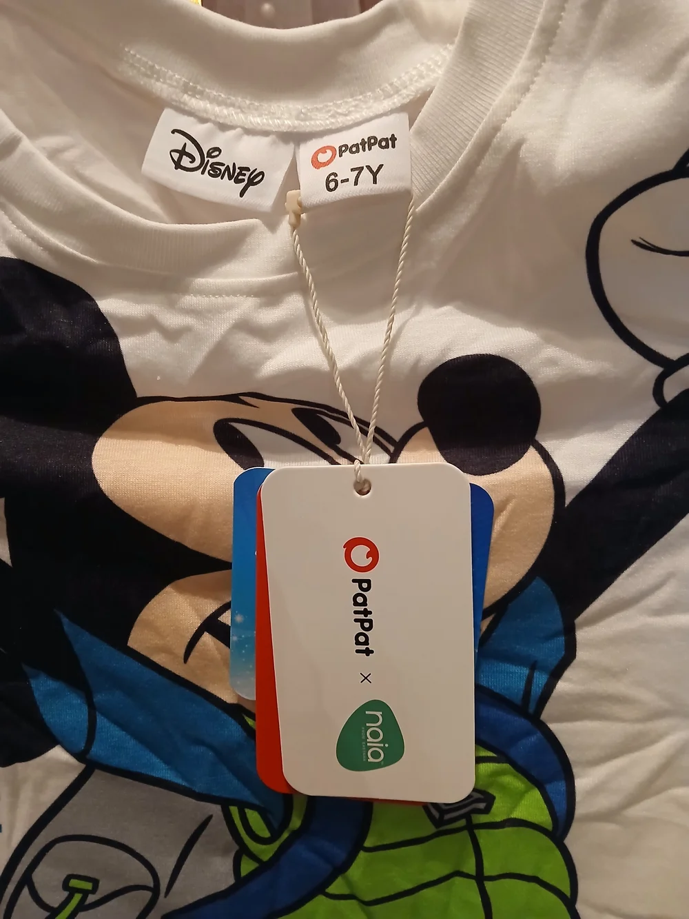 Kids Mickey Mouse Adventure Pajama Set - White & Blue
